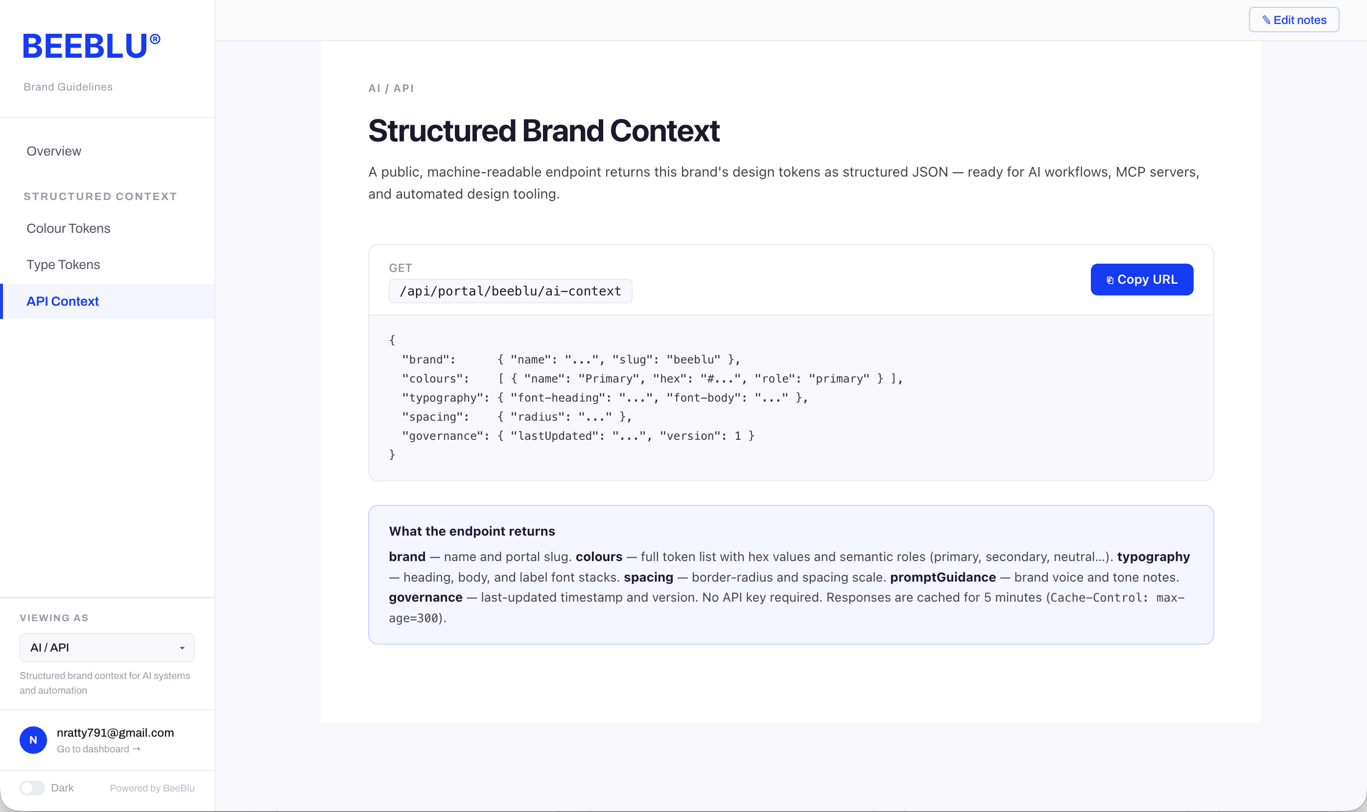 BeeBlu AI / MCP brand context